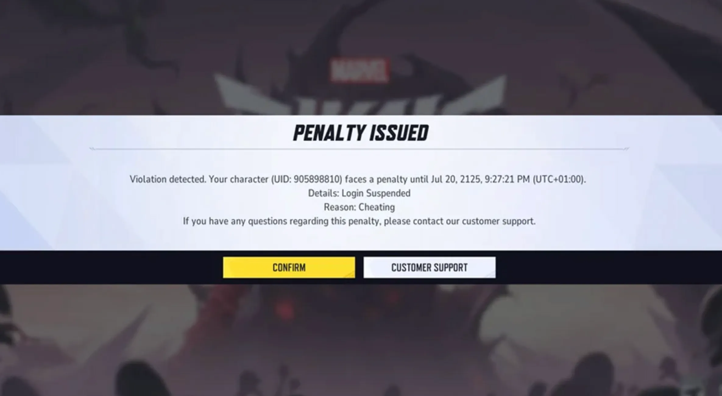 Marvel Rivals Bans